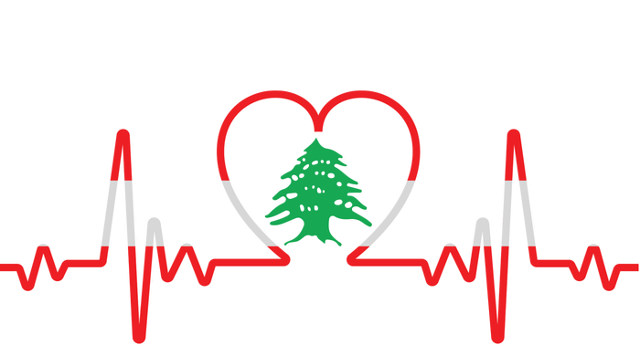 Support Love Lebanon Heartbeat PosiCharge RacerMesh Polo